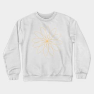 Orange Spiral Flower Crewneck Sweatshirt